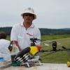 Dean Obayashi with his T-rex 600 heli.